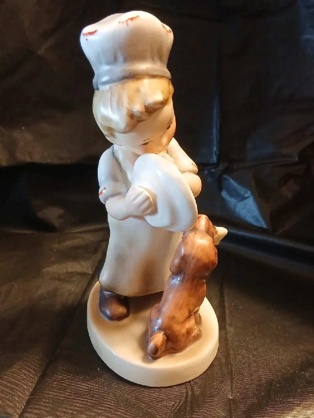 Napco Porcelain Boy with Dog Figurine - 